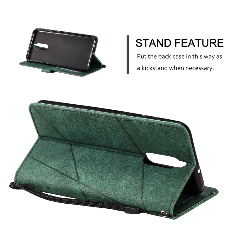 For Huawei Mate 10 Lite Skin Feel Splicing Horizontal Flip Leather Case with Holder & Card Slots & Wallet & Photo Frame(Green) - Huawei Cases by buy2fix | Online Shopping UK | buy2fix