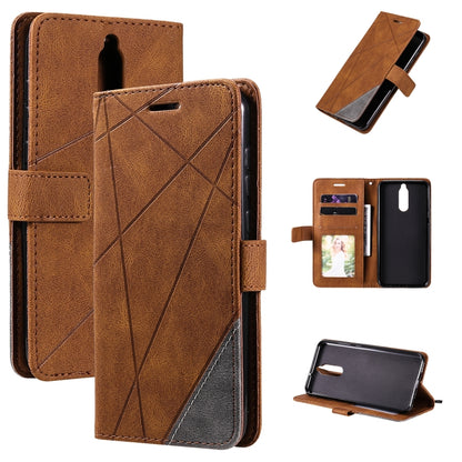 For Huawei Mate 10 Lite Skin Feel Splicing Horizontal Flip Leather Case with Holder & Card Slots & Wallet & Photo Frame(Brown) by buy2fix