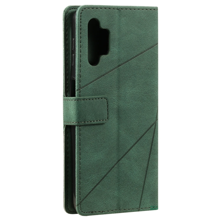 For Samsung Galaxy A32 5G Skin Feel Splicing Horizontal Flip Leather Case with Holder & Card Slots & Wallet & Photo Frame(Green) by buy2fix