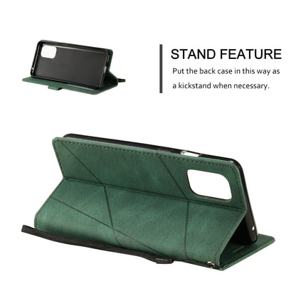 For OnePlus 8T Skin Feel Splicing Horizontal Flip Leather Case with Holder & Card Slots & Wallet & Photo Frame(Green) by buy2fix