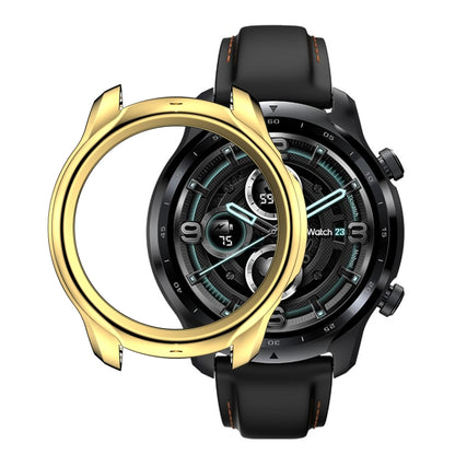 For TicWatch Pro 3 TPU Electroplating Frame Protective Case(Gold) - Watch Case by buy2fix | Online Shopping UK | buy2fix