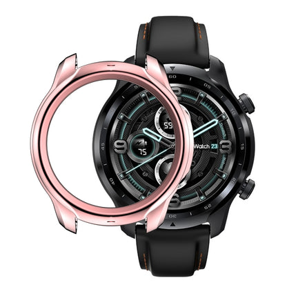 For TicWatch Pro 3 TPU Electroplating Frame Protective Case(Pink) - Watch Case by buy2fix | Online Shopping UK | buy2fix