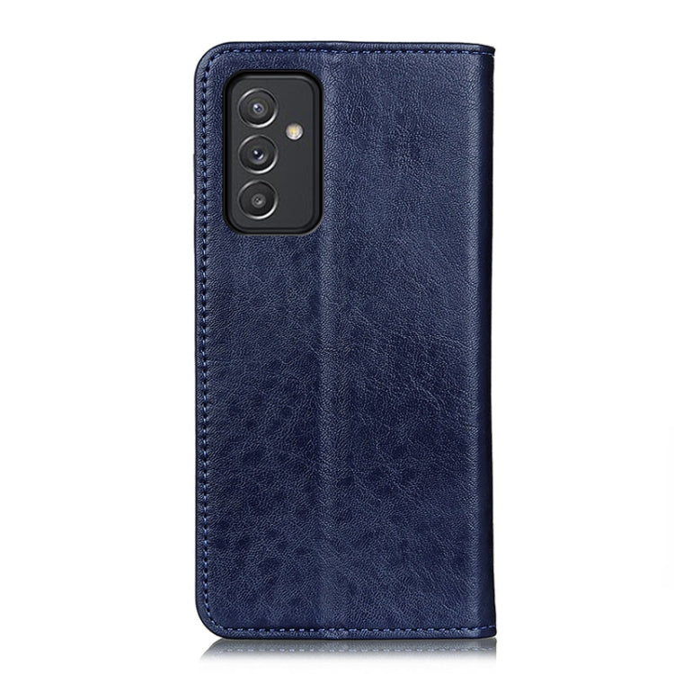 For Samsung Galaxy A82 5G / Quantum 2 Magnetic Crazy Horse Texture Horizontal Flip Leather Case with Holder & Card Slots & Wallet(Blue) by buy2fix