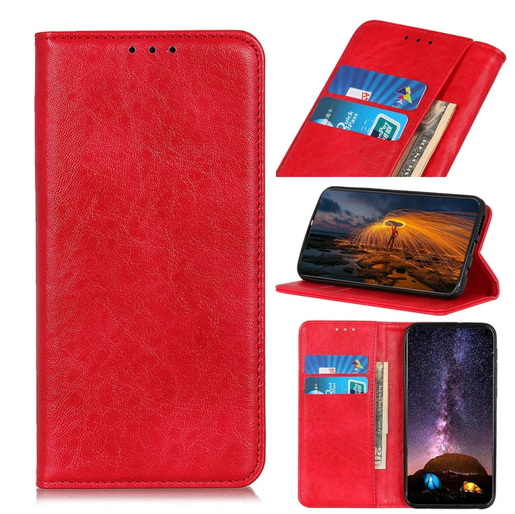 For Samsung Galaxy A82 5G / Quantum 2 Magnetic Crazy Horse Texture Horizontal Flip Leather Case with Holder & Card Slots & Wallet(Red) by buy2fix