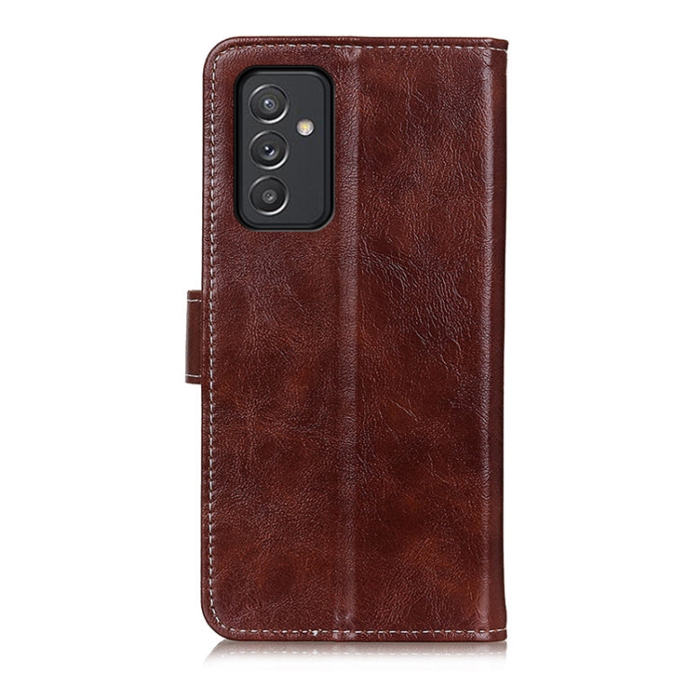 For Samsung Galaxy A82 5G / Quantum 2 Retro Crazy Horse Texture Horizontal Flip Leather Case with Holder & Card Slots & Photo Frame & Wallet(Brown) by buy2fix