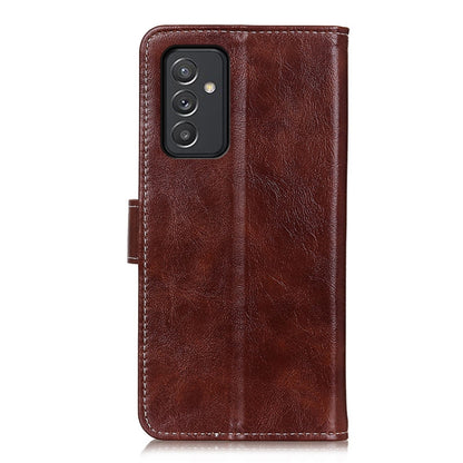 For Samsung Galaxy A82 5G / Quantum 2 Retro Crazy Horse Texture Horizontal Flip Leather Case with Holder & Card Slots & Photo Frame & Wallet(Brown) by buy2fix