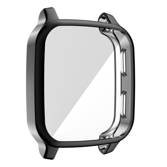 For Garmin Venu Sq Full Coverage TPU Electroplating Protective Case(Black) - Watch Cases by buy2fix | Online Shopping UK | buy2fix