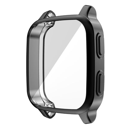 For Garmin Venu Sq Full Coverage TPU Electroplating Protective Case(Black) - Watch Cases by buy2fix | Online Shopping UK | buy2fix