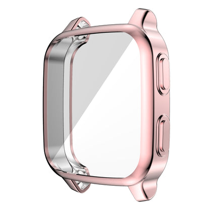 For Garmin Venu Sq Full Coverage TPU Electroplating Protective Case(Pink) - Watch Cases by buy2fix | Online Shopping UK | buy2fix