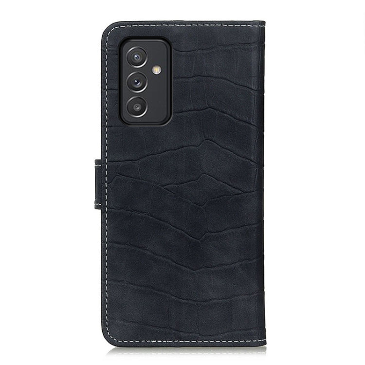 For Samsung Galaxy A82 5G / Quantum 2 Crocodile Texture Horizontal Flip Leather Case with Holder & Card Slots & Wallet(Black) by buy2fix
