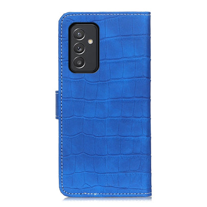 For Samsung Galaxy A82 5G / Quantum 2 Crocodile Texture Horizontal Flip Leather Case with Holder & Card Slots & Wallet(Blue) by buy2fix