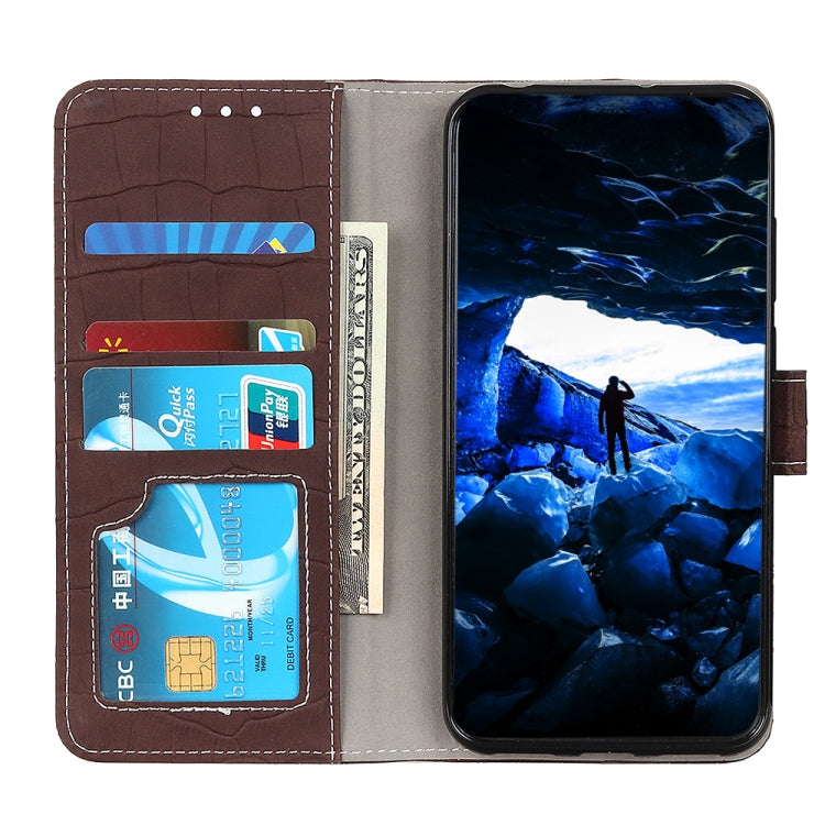 For Samsung Galaxy A82 5G / Quantum 2 Crocodile Texture Horizontal Flip Leather Case with Holder & Card Slots & Wallet(Brown) by buy2fix