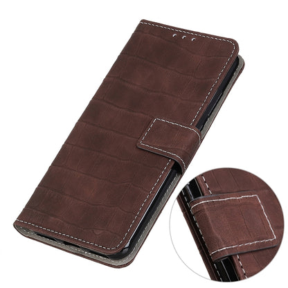 For Samsung Galaxy A82 5G / Quantum 2 Crocodile Texture Horizontal Flip Leather Case with Holder & Card Slots & Wallet(Brown) by buy2fix