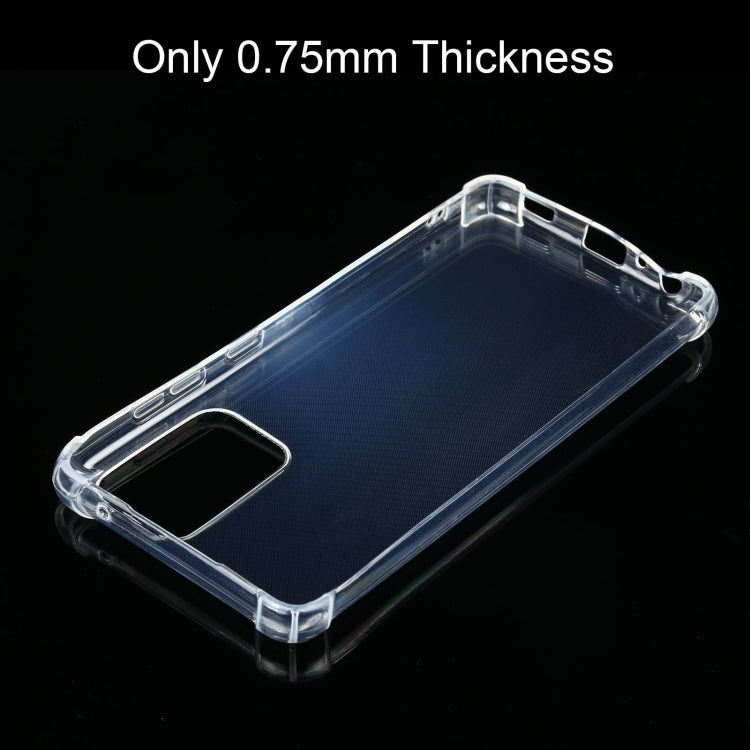 For Samsung Galaxy A52 5G / 4G Four-Corner Shockproof Ultra-thin TPU Case(Transparent) by buy2fix
