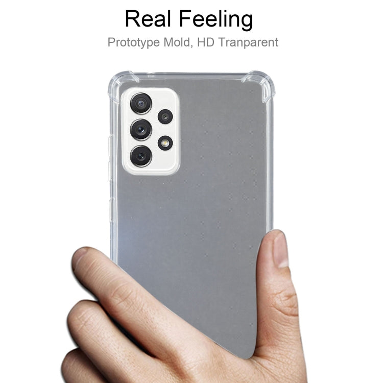 For Samsung Galaxy A72 5G / 4G Four-Corner Shockproof Ultra-thin TPU Case(Transparent) by buy2fix