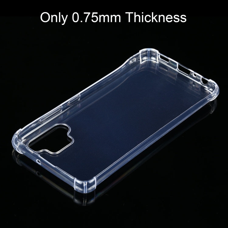For Samsung Galaxy A32 4G Four-Corner Shockproof Ultra-thin TPU Case(Transparent) by buy2fix