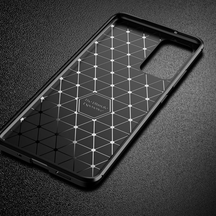 For Samsung Galaxy A82 5G Carbon Fiber Texture Shockproof TPU Case(Blue) by buy2fix