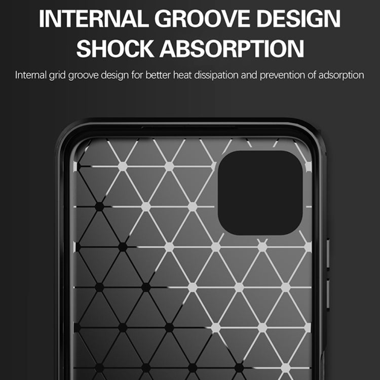 For Samsung Galaxy A22 5G Brushed Texture Carbon Fiber TPU Case (Grey) by buy2fix