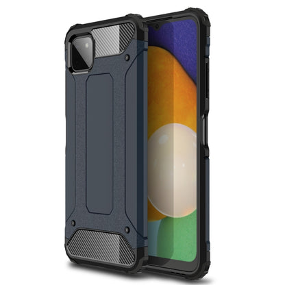 For Samsung Galaxy A22 5G Magic Armor TPU + PC Combination Case(Navy Blue) by buy2fix