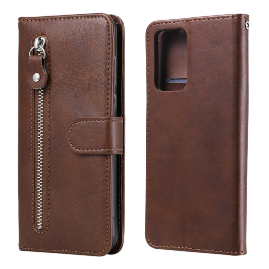 For Xiaomi Redmi Note 10 Pro / 10 Pro Max Fashion Calf Texture Zipper Horizontal Flip Leather Case with Stand & Card Slots & Wallet(Brown) - Xiaomi Cases by buy2fix | Online Shopping UK | buy2fix
