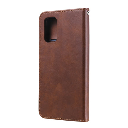 For Samsung Galaxy A32 4G Fashion Calf Texture Zipper Horizontal Flip Leather Case with Stand & Card Slots & Wallet(Brown) by buy2fix