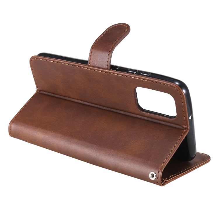 For Samsung Galaxy A32 4G Fashion Calf Texture Zipper Horizontal Flip Leather Case with Stand & Card Slots & Wallet(Brown) by buy2fix