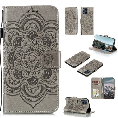 For Xiaomi Mi 11 Lite Mandala Embossing Pattern Horizontal Flip PU Leather Case with Holder & Card Slots & Wallet & Lanyard(Grey) - Xiaomi Cases by buy2fix | Online Shopping UK | buy2fix