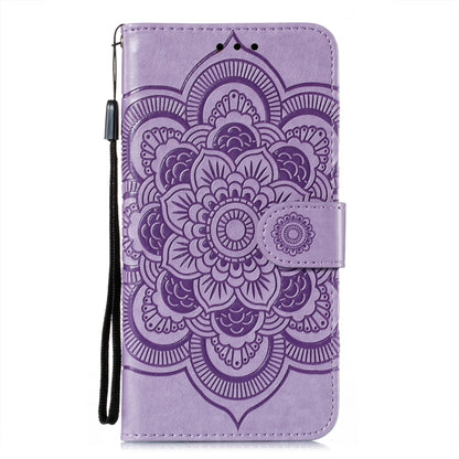 For Xiaomi Mi 11 Lite Mandala Embossing Pattern Horizontal Flip PU Leather Case with Holder & Card Slots & Wallet & Lanyard(Purple) - Xiaomi Cases by buy2fix | Online Shopping UK | buy2fix