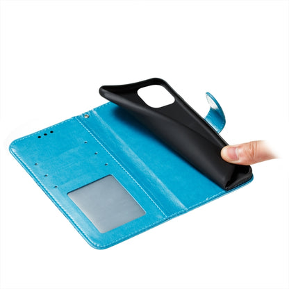For Xiaomi Mi 11 Lite Mandala Embossing Pattern Horizontal Flip PU Leather Case with Holder & Card Slots & Wallet & Lanyard(Blue) - Xiaomi Cases by buy2fix | Online Shopping UK | buy2fix