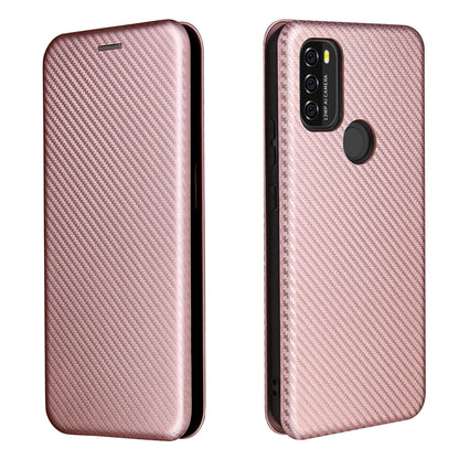 For Blackview A70 (2021) Carbon Fiber Texture Horizontal Flip TPU + PC + PU Leather Case with Card Slot(Pink) - More Brand by buy2fix | Online Shopping UK | buy2fix