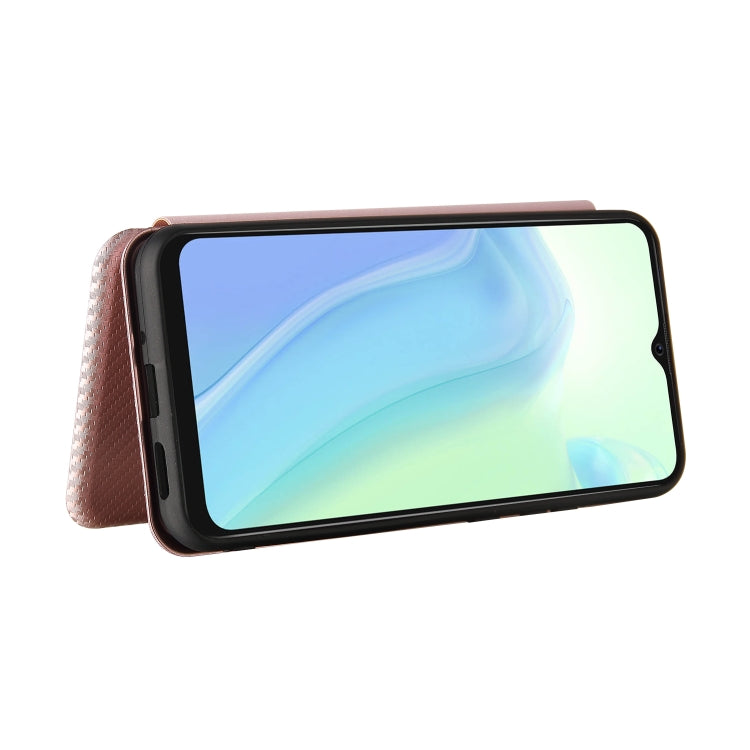 For Blackview A70 (2021) Carbon Fiber Texture Horizontal Flip TPU + PC + PU Leather Case with Card Slot(Pink) - More Brand by buy2fix | Online Shopping UK | buy2fix