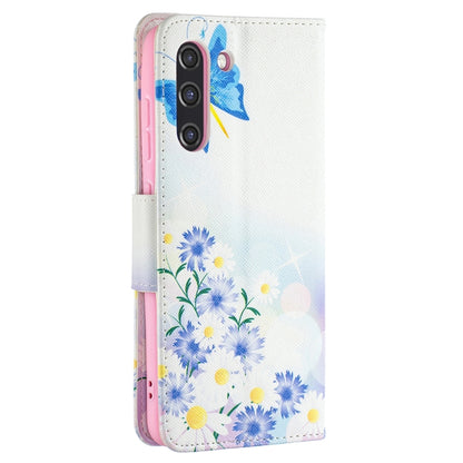 For Samsung Galaxy S21 FE Colored Drawing Pattern Horizontal Flip Leather Case with Holder & Card Slots & Wallet(Butterfly Love) by buy2fix