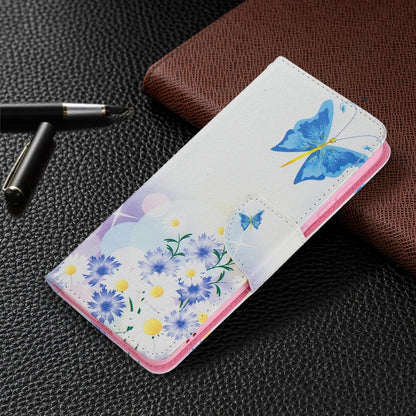 For Samsung Galaxy S21 FE Colored Drawing Pattern Horizontal Flip Leather Case with Holder & Card Slots & Wallet(Butterfly Love) by buy2fix