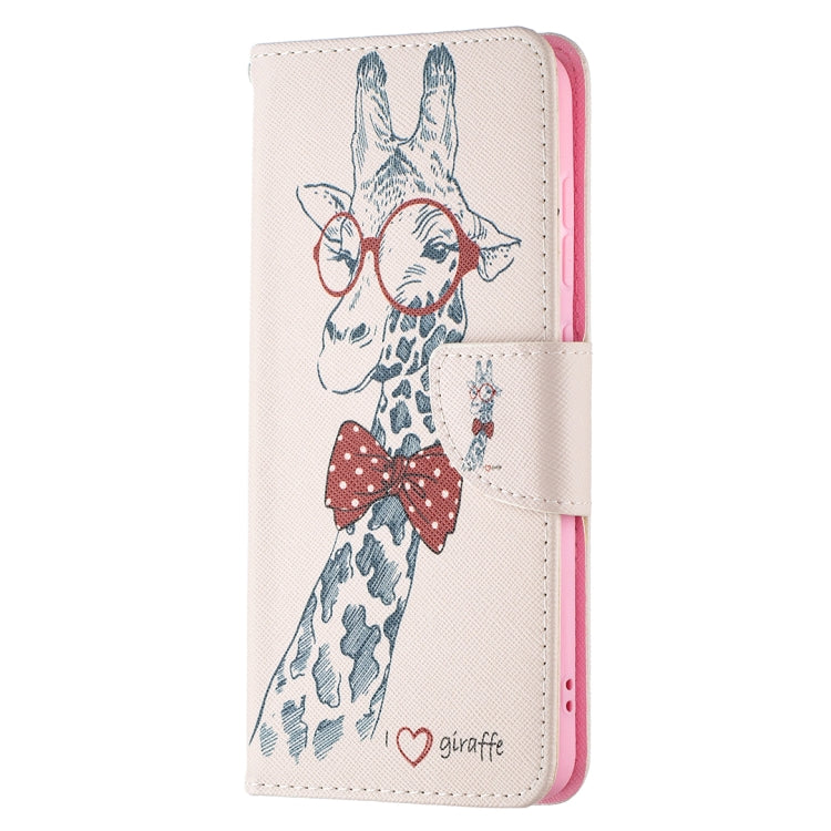 For Samsung Galaxy S21 FE Colored Drawing Pattern Horizontal Flip Leather Case with Holder & Card Slots & Wallet(Deer) by buy2fix
