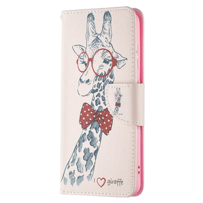 For Samsung Galaxy S21 FE Colored Drawing Pattern Horizontal Flip Leather Case with Holder & Card Slots & Wallet(Deer) by buy2fix
