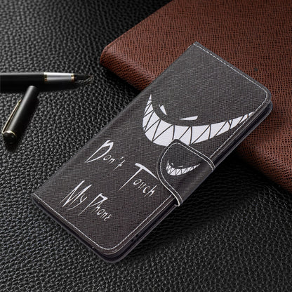 For Samsung Galaxy S21 FE Colored Drawing Pattern Horizontal Flip Leather Case with Holder & Card Slots & Wallet(Smirk) by buy2fix