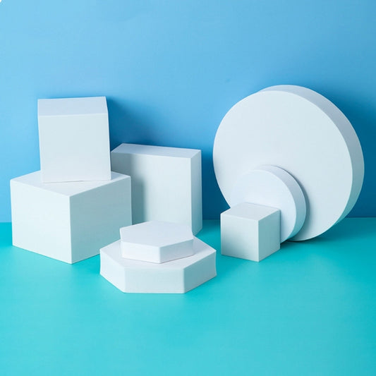 8 in 1 Different Sizes Geometric Cube Solid Color Photography Photo Background Table Shooting Foam Props(White) - Geometric Props by buy2fix | Online Shopping UK | buy2fix
