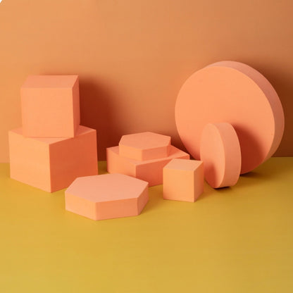 8 in 1 Different Sizes Geometric Cube Solid Color Photography Photo Background Table Shooting Foam Props(Orange) - Geometric Props by buy2fix | Online Shopping UK | buy2fix