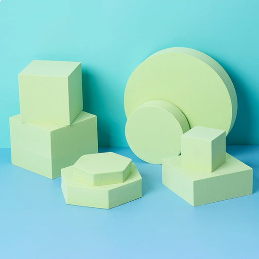 8 in 1 Different Sizes Geometric Cube Solid Color Photography Photo Background Table Shooting Foam Props(Green) - Geometric Props by buy2fix | Online Shopping UK | buy2fix