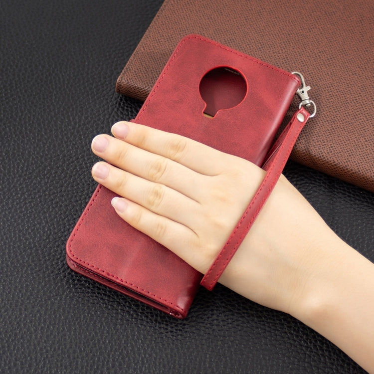 For Nokia G20 / G10 Retro Lambskin Texture Pure Color Horizontal Flip PU Leather Case with Holder & Card Slots & Wallet & Lanyard(Red) by buy2fix