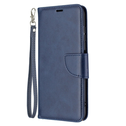For Nokia G20 / G10 Retro Lambskin Texture Pure Color Horizontal Flip PU Leather Case with Holder & Card Slots & Wallet & Lanyard(Blue) by buy2fix