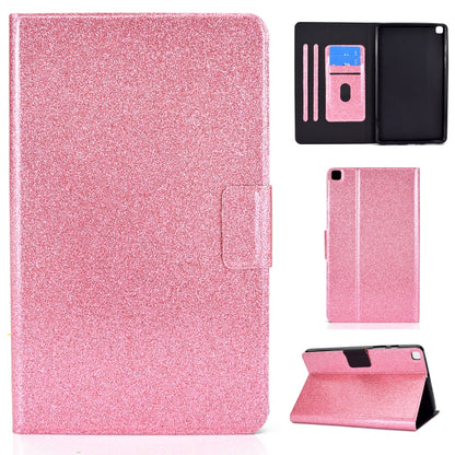 For Samsung Galaxy Tab A7 Lite T220 Glitter Horizontal Flip Leather Case with Holder & Card Slots(Pink) - Other Galaxy Tab PC by buy2fix | Online Shopping UK | buy2fix