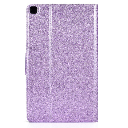 For Samsung Galaxy Tab A7 Lite T220 Glitter Horizontal Flip Leather Case with Holder & Card Slots(Purple) - Other Galaxy Tab PC by buy2fix | Online Shopping UK | buy2fix