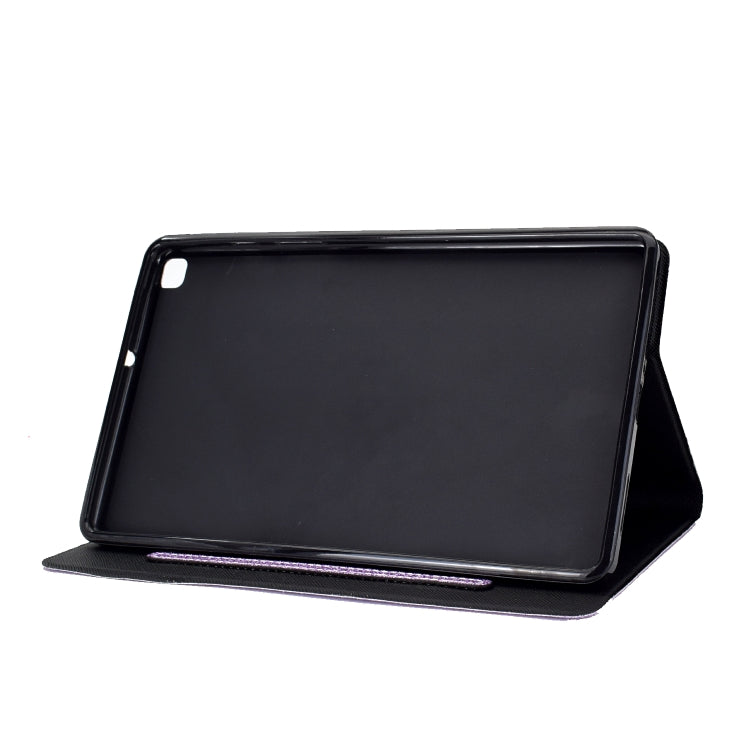 For Samsung Galaxy Tab A7 Lite T220 Glitter Horizontal Flip Leather Case with Holder & Card Slots(Purple) - Other Galaxy Tab PC by buy2fix | Online Shopping UK | buy2fix