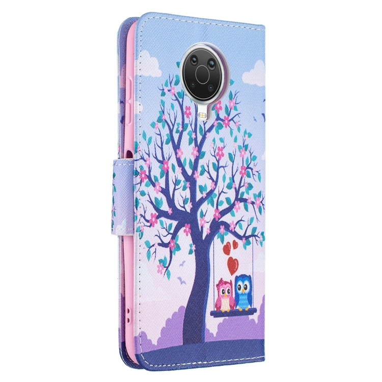 For Nokia G20 / G10 Colored Drawing Pattern Horizontal Flip Leather Case with Holder & Card Slots & Wallet(Owl) by buy2fix