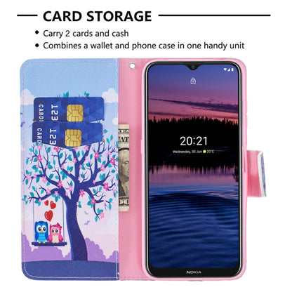 For Nokia G20 / G10 Colored Drawing Pattern Horizontal Flip Leather Case with Holder & Card Slots & Wallet(Owl) by buy2fix