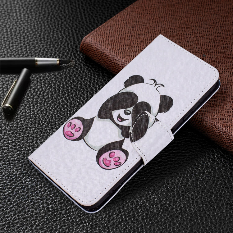 For Nokia G20 / G10 Colored Drawing Pattern Horizontal Flip Leather Case with Holder & Card Slots & Wallet(Panda) by buy2fix