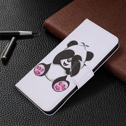 For Nokia G20 / G10 Colored Drawing Pattern Horizontal Flip Leather Case with Holder & Card Slots & Wallet(Panda) by buy2fix