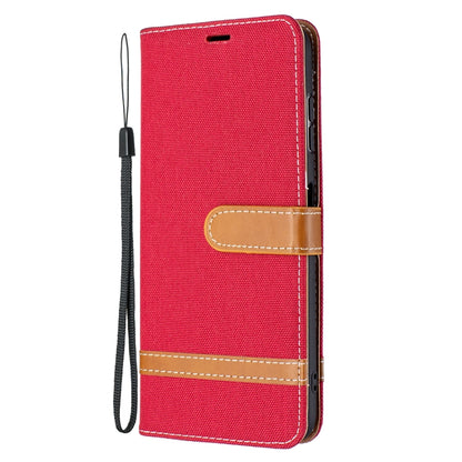For Nokia G20 / G10 Color Matching Denim Texture Horizontal Flip Leather Case with Holder & Card Slots & Wallet & Lanyard(Red) by buy2fix