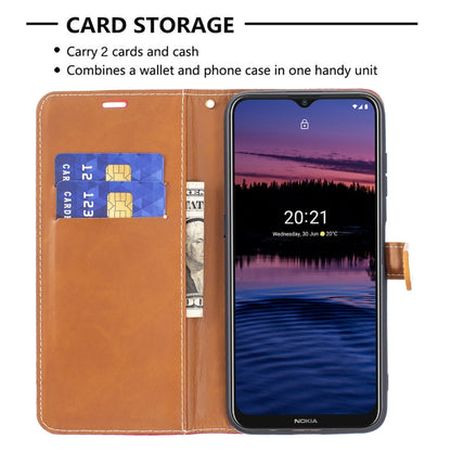For Nokia G20 / G10 Color Matching Denim Texture Horizontal Flip Leather Case with Holder & Card Slots & Wallet & Lanyard(Red) by buy2fix